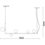 Ideal Lux led luster na sajli birds 5xG9/3W/230V crna/zlatna | Eponuda.com