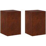  Stalak za biljke 2 pcs Rđa 40 x 40 x 60 cm Otporni čelik | shoptok.hr