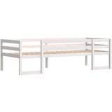  The Living Store Otroški posteljni okvir bel 90x200 cm trdna borovina - Otroški Posteljni Okvir, (21529696) | Shoptok.si