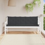  The Living Store Blazina za vrtno klop 2 kosa črna 180x50x7cm oxford tkanina - Blazina Za Vrtno Klop, (21472049) Cene