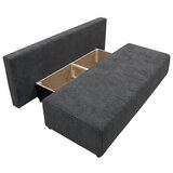 P & B ZOFA S POSTELJNO FUNKCIJO, temno siva tekstil | Shoptok.si