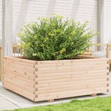 Maison Chic Vrtno cvetlično korito - Cvetlični Lonec 110x110x49,5 cm trdna borovina, (21788738) | Shoptok.si