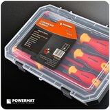 Powermat IZOLIRANI SET ODVIJAČA ZA ELEKTRIČARE 1000V, 7-DIJELNI (KUTIJICA) PM-ZW-7ZI | shoptok.hr