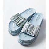 Gemre Blue women's flip-flops with rhinestones Franet | shoptok.hr