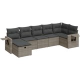 Maison Chic Seti vrtnega pohištva - Vrtna garnitura - Vrtni pohištvo set 7-delna z blazinami siv poli ratan, (21803400) | Shoptok.si