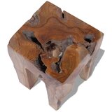 vidaXL Stolček iz trdne tikovine | Shoptok.si