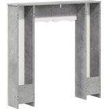  Okvir za kamin Betonska siva 102 x 20 x 102 cm | shoptok.hr