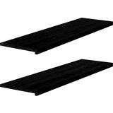  Prozorske klupice 2 kom tamnosmeđe 140x40x2 cm masivne hrast | shoptok.hr