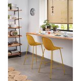 Kave Home Žuta metalna/plastična vrtna barska stolica Quinby – | shoptok.hr