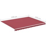  Zamjenska tkanina za tendu bordo 4 5 x 3 5 m | shoptok.hr