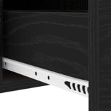 vidaXL Nočne omarice 2 pcs Črni hrast 30 x 48 x 61 cm Konstruiran les | Shoptok.si
