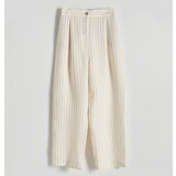 Reserved - LADIES` TROUSERS - krem | shoptok.hr