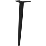  Noge za klub stolić konusnog oblika 4 kom crne 30-31 cm čelik | Eponuda.com