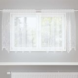  Čipkasta zavjesa sa zavjesama Bijelo 100 x 150 cm Poliester | shoptok.hr