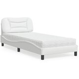 vidaXL Krevet s madracem bijeli 80 x 200 cm od umjetne kože | shoptok.hr