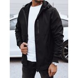 DStreet Men's transitional softshell jacket with hood black | shoptok.hr