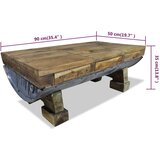  Stolić za Kavu Masivno Obnovljeno Drvo 90x50x35 cm | shoptok.hr