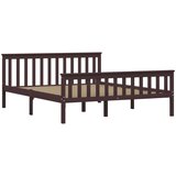 Furnova Posteljni okvir temno rjav iz trdne borovine 160x200 cm, (21938870) | Shoptok.si