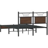  Okvir kreveta bez madraca smeđa boja hrasta 120 x 200 cm drveni | shoptok.hr