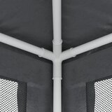 Šator za zabave s 4 mrežasta bočna zida antracit 3 x 3 m HDPE | shoptok.hr