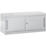 mauser Omara z drsnimi vrati, kot nastavek za širino 1200 mm, VxŠxG 500 x 1200 x 420 mm, svetlo siva | Shoptok.si