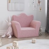 vidaXL Dječja sofa ružičasta od mekanog pliša | shoptok.hr