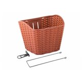  Korpa vensini pvc pletena imtacija braon sa držačima | ePonuda.com