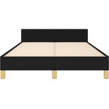  Posteljni okvir z vzglavjem črn 120x200 cm blago, (20794832) | Shoptok.si