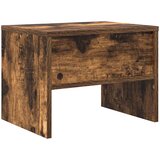  Noćni ormarić dimljeni hrast 40 x 30 x 30 cm konstruirano drvo | shoptok.hr