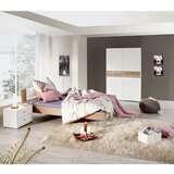 Boxxx omara z drsnimi vrati, hrast sonoma, bela | Shoptok.si