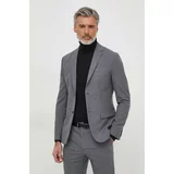 Calvin Klein Volnen suknjič siva barva