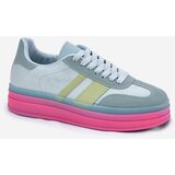Boto Low Platform Sneakers Blue Ovivene | shoptok.hr