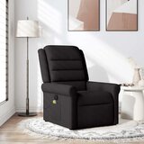  Masažni naslonjač od tkanine crni | shoptok.hr