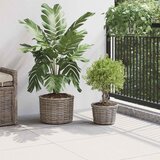  Saksija Košara s pohranom 2 pcs Siva Kubu Ratan | shoptok.hr