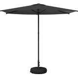  Vrtni Parasol s Podnožjem Pravokutni 2,7 x 2,7 m Poliester Antracit 270 x 270 cm | Shoptok.si