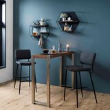 Bessagi Home Barski Stol Neta, Temno Siva | Shoptok.si