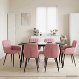  Trpezarijske stolice 6 pcs Baršun Ružičasta 57 x 50 x 85 cm | Eponuda.ba