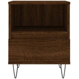  Noćni ormarić smeđa boja hrasta 40x35x50 cm konstruirano drvo | Eponuda.com