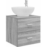 vidaXL Umivalnik s pritrditev na steno Siva Sonoma, (5000244996) | Shoptok.si