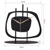 WALLXPERT Dekorativni stoni sat Pietra Black | ePonuda.com