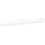 Police za knjige 4 kom bijele 60x10x1,5 cm konstruirano drvo | shoptok.hr