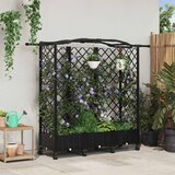  Povišeni krevet s mrežom i krovom Crna 163 x 40 x 129 cm PP | shoptok.hr