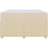  Konstrukcija postelje z vzmetnico krema 120 x 190 cm blago, (5000127966) | Shoptok.si
