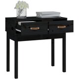  Konzolni stol crni 76,5x40x75 cm od masivne borovine | Eponuda.com