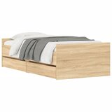  Okvir kreveta s ladicama boja hrasta 90x200 cm | shoptok.hr