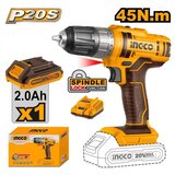 Ingco akumulatorska bušilica CDLI20051E 45Nm 1x2,0 ah super | Eponuda.com