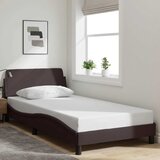  Okvir za krevet Dover tamnosmeđi 100x200 cm od tkanine | shoptok.hr