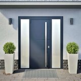  Vrtne sadilice 2 kom bijele 35x35x75 cm čelične | shoptok.hr