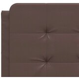 vidaXL Posteljni okvir z LED lučkami rjav 120x200 cm umetno usnje, (21112405) | Shoptok.si