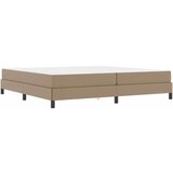 vidaXL Postelja z vzmetnico Kapučino 200 x 200 cm Umetna koža, (5000075345) Cene